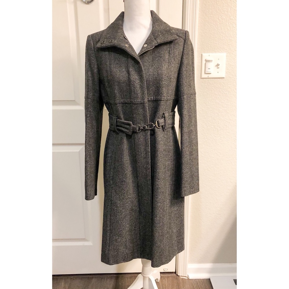 Benetton Wool Herringbone Coat, 42